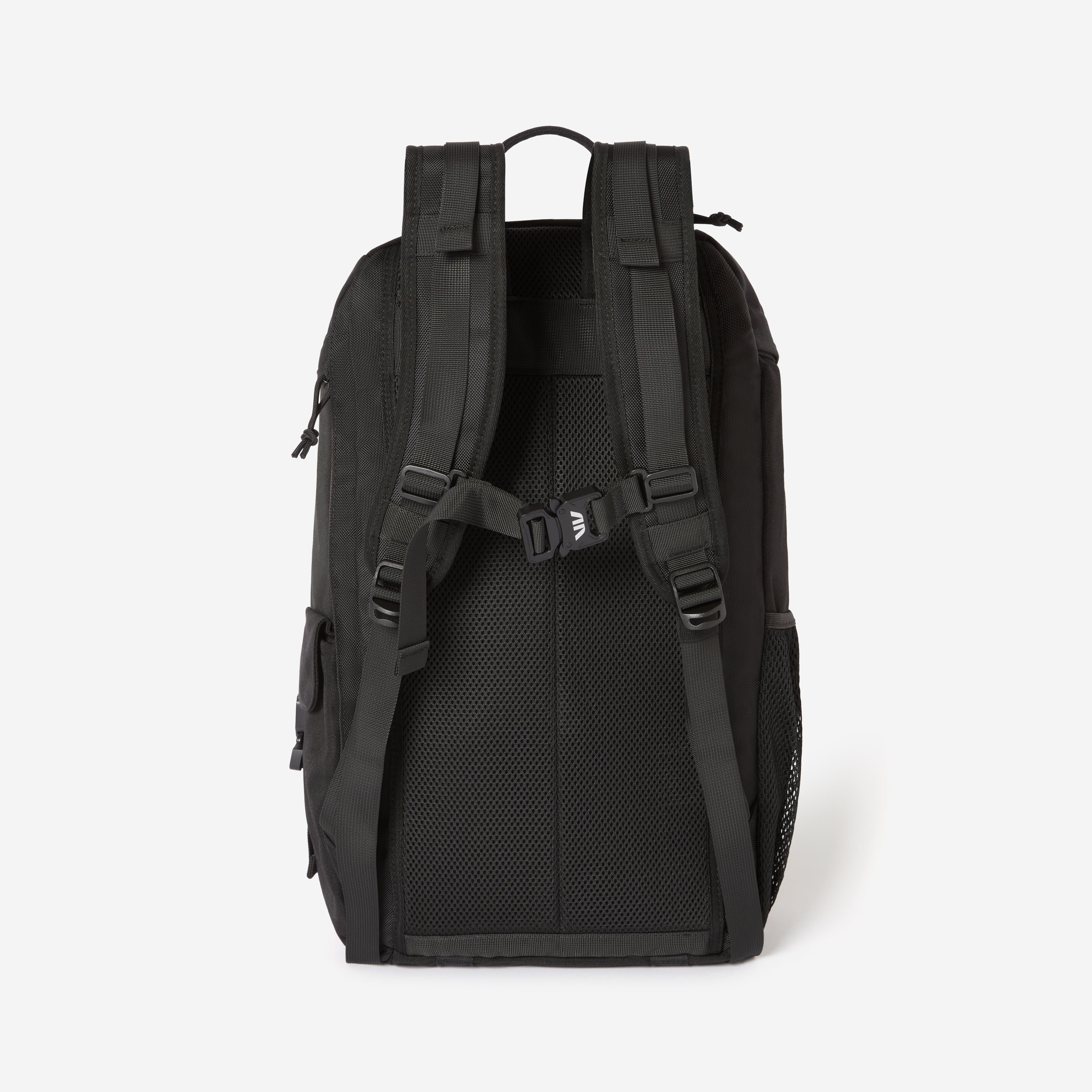 Back view of the backpack showing padded back panel and adjustable shoulder straps for all-day comfort.