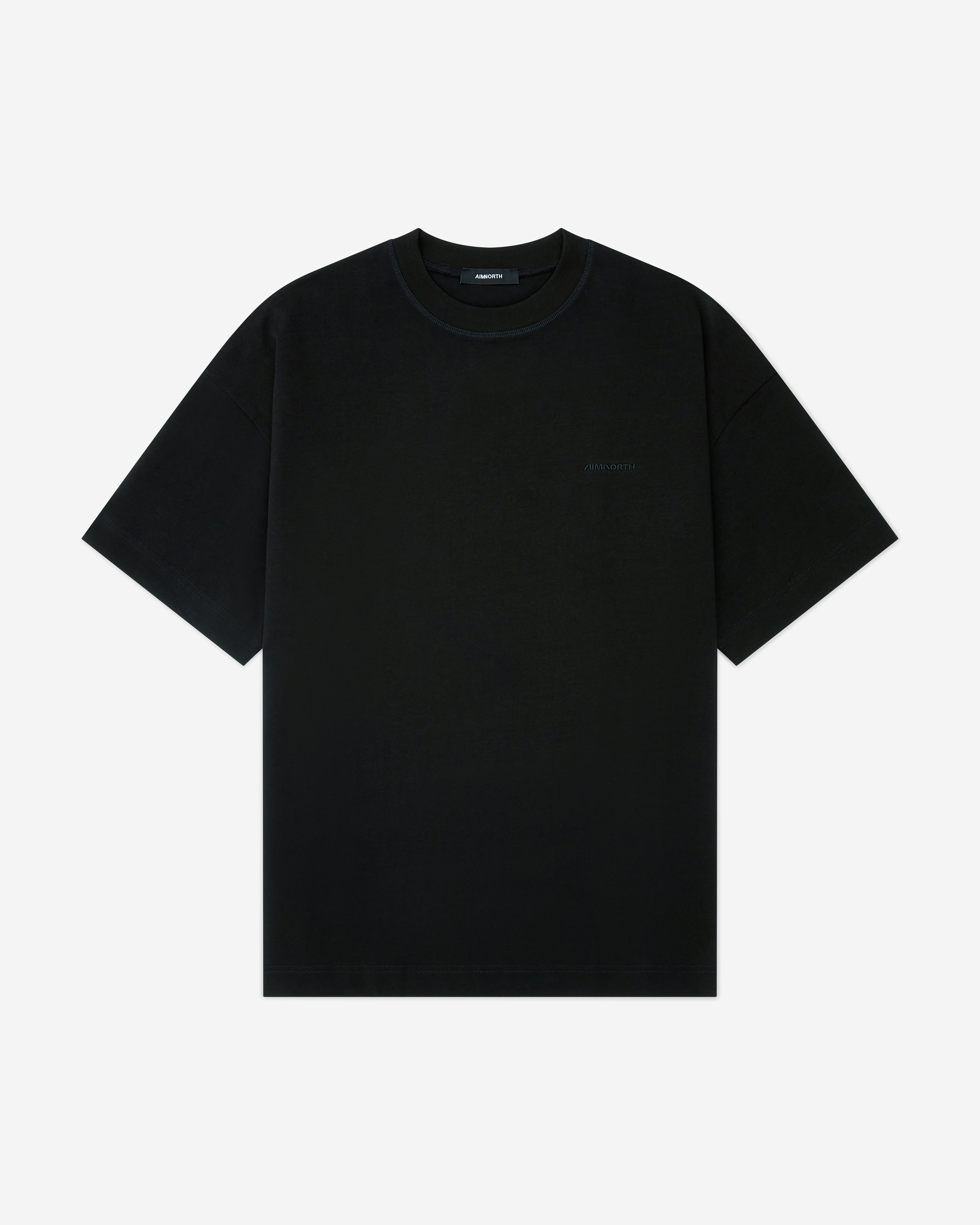 Heavy cotton Aimnorth t shirt in black